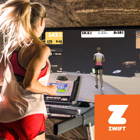 ZWIFT搭配皇娥智慧跑步機，在家運動、室內跑步、社群交流正夯